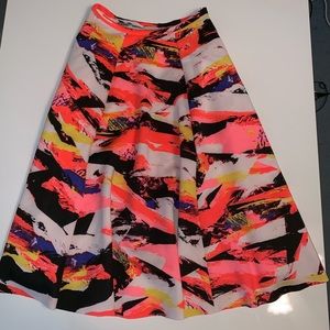 Belle Sky | Patterned Circle Skirt with Pockets